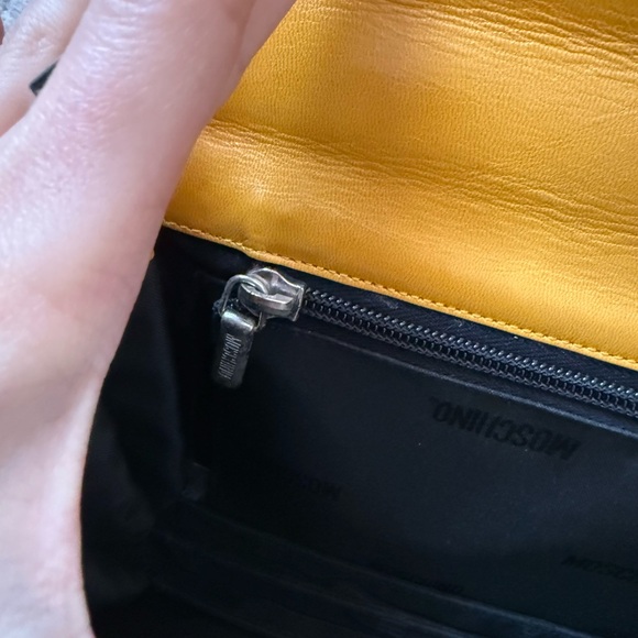 Moschino Yellow Frindge Shoulder Bag - Picture 5 of 7